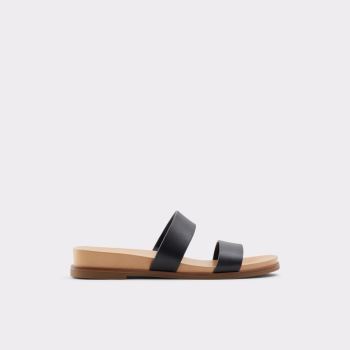 Black Aldo Aliawen Women's Flat Sandals | Ejejuo0a