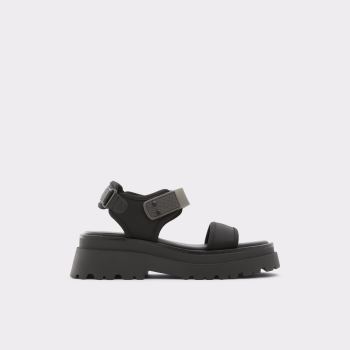 Black Aldo Cendrix Women's Flat Sandals | UkJl3gSW