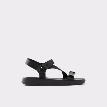 Black Aldo Eoweniel Women's Flat Sandals | pCCwjE2B