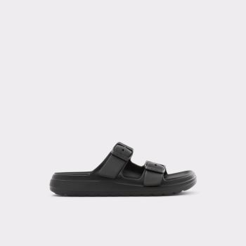 Black Aldo Eteiven Women's Flat Sandals | sfdxx1to