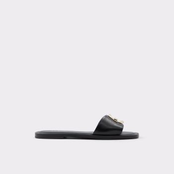 Black Aldo Glaeswen Women's Flat Sandals | McCe7J6t