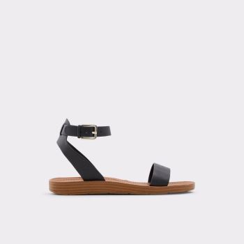 Black Aldo Kedaredia Women's Flat Sandals | wBameW7G