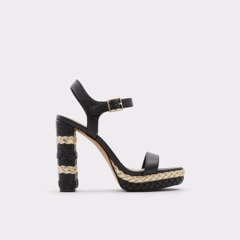 Black Aldo Norehan Women's Dress Sandals | bsxhQYXm