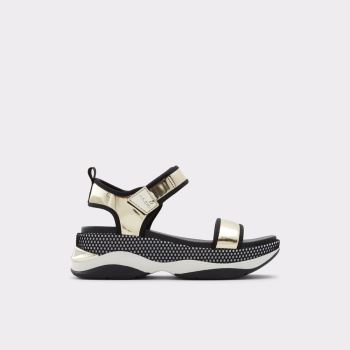 Black-Gold Multi Aldo Talenagyn Women's Sandals | 0yQPAcSY