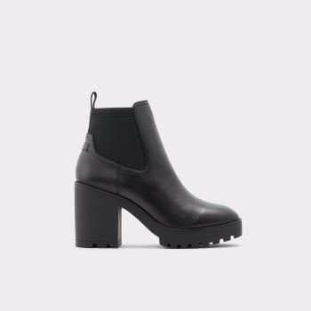 Black Leather Aldo Chetta Women's Boots | ZWopteJG