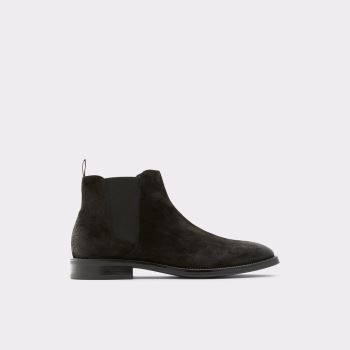 Black Leather Suede Aldo Gweracien Men's Boots | mqSBQ7vH