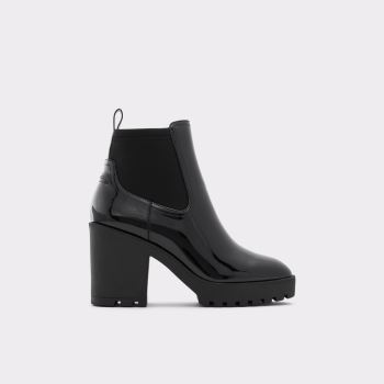 Black Synthetic Patent Aldo Chetta Women's Boots | oUNFyhXL