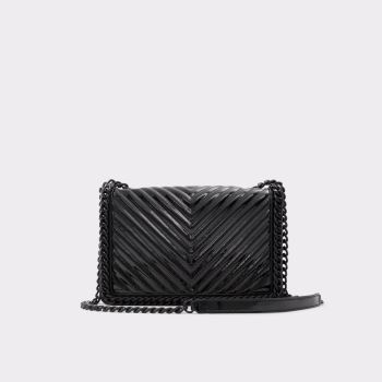 Black Synthetic Patent Aldo Greenwald Women's Crossbody Bags | FRGfAjVC