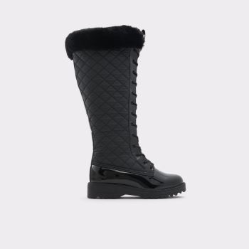 Black Synthetic Quilted Aldo Laralima Women's Boots | duP4jBS8