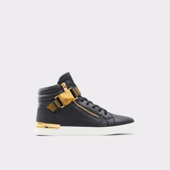 Black Synthetic Smooth Aldo Roger Men's Sneakers | ANKKCn1u