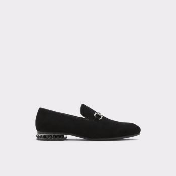 Black Synthetic Suede Aldo Bowtie Men's Dress Shoes | DvtP7zkB