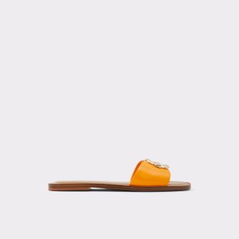 Bright Orange Aldo Glaeswen Women's Flat Sandals | LUZ2nHsH