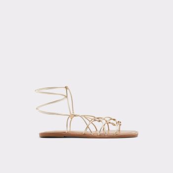 Champagne Aldo Posey Women's Flat Sandals | GJGsrds6