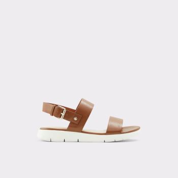 Cognac Aldo Woema Women's Flat Sandals | FtRm6h1G