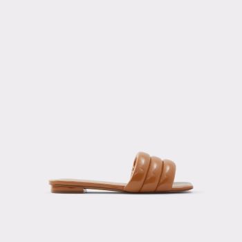 Dark Beige Aldo Goani Women's Flat Sandals | 4zWznbGN