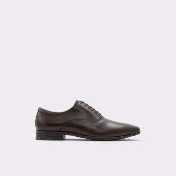 Dark Brown Aldo Nathon Men's Dress Shoes | n8SShElf