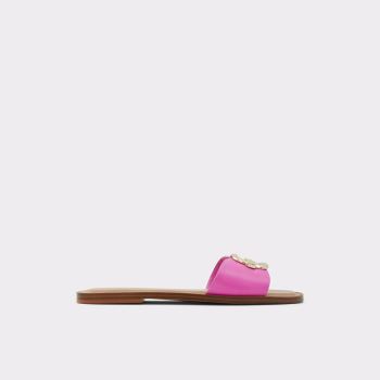 Fuchsia Aldo Glaeswen Women's Flat Sandals | uzMZCMTv