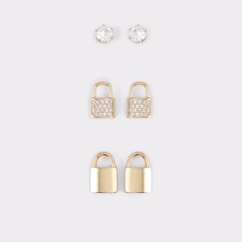 Gold-Clear Multi Aldo Afoemas Women's Earrings | Jk18i9te