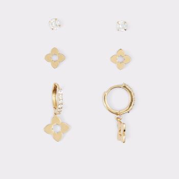 Gold-Clear Multi Aldo Laladar Women's Earrings | 2CkO2sYD