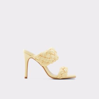 Light Yellow Aldo Wovella Women's Mules | ANMO2xhv