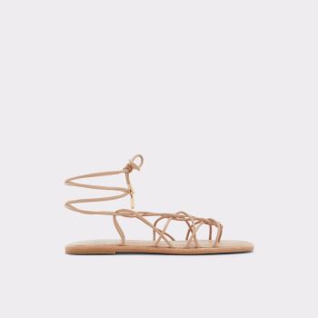 Medium Beige Aldo Posey Women's Flat Sandals | 7WjrQS9P