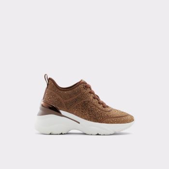 Medium Brown Aldo Aguileri Women's Sneakers | EDCxczMk