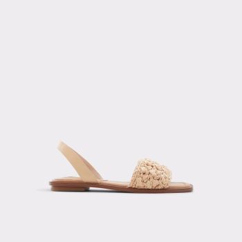 Natural Aldo Solena Women's Flat Sandals | dq8jYUco