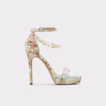 Pastel Multi Aldo Scarlettchain Women's Heels | ndoWvEhT