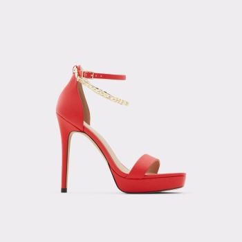 Red Aldo Scarlettchain Women's Heels | AoaykR6q