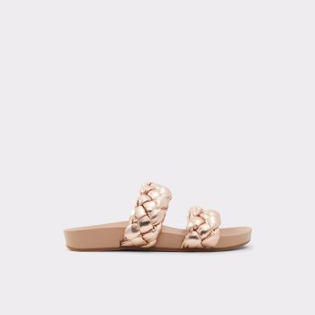 Rose Gold Aldo Oaka Women's Flat Sandals | fGTJjVXa