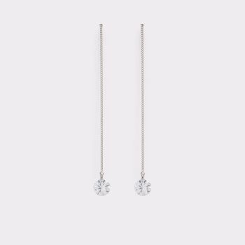 Silver-Clear Multi Aldo Cartigliano Women's Earrings | Rkrj04YA