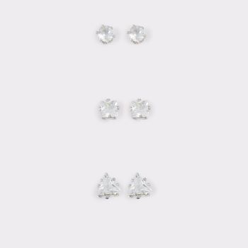 Silver-Clear Multi Aldo Parer Women's Earrings | UgIZB1gr