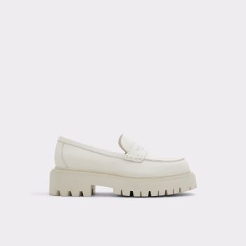 White Aldo Bigstrut Women's Loafers | 9lyuWb5R