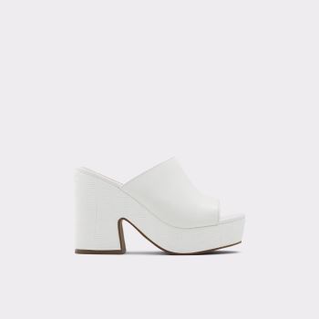 White Aldo Ellara Women's Platform Shoes | QhJhSIOb