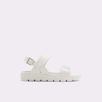 White Aldo Hailey Women's Flat Sandals | VCH3kea9