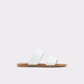 White Aldo Jereciaa Women's Flat Sandals | NCYmpzd9