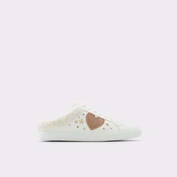 White Aldo Lovey Women's Mules | 3TEJlQuQ