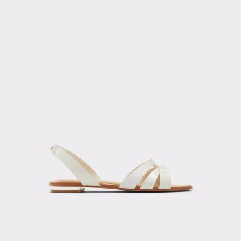 White Aldo Marassi Women's Flat Sandals | yZ6HoSrg