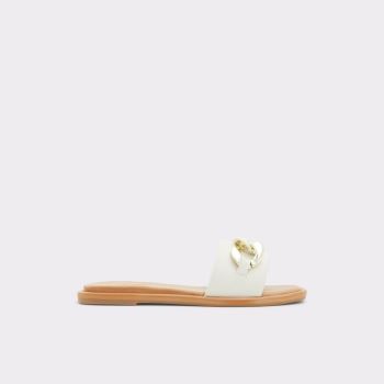 White Aldo Sydling Women's Flat Sandals | qJOv0zxE