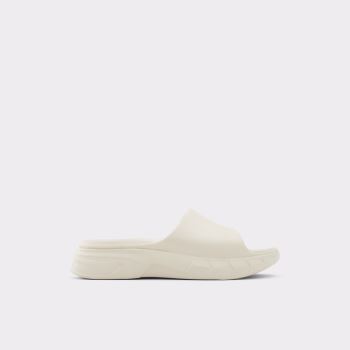 White Aldo Yassi Women's Flat Sandals | nKhyXs8G