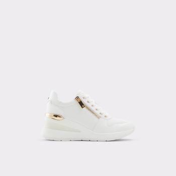 White Synthetic Croco Aldo Adwiwia Women's Sneakers | q1tsd38N