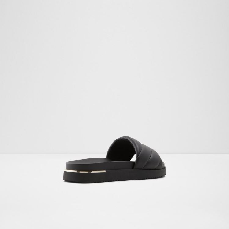 Black Aldo Acaswen Women's Flat Sandals | nlyVSgFU