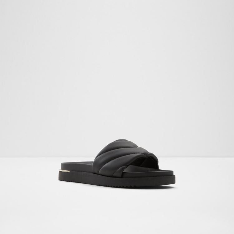 Black Aldo Acaswen Women's Flat Sandals | nlyVSgFU