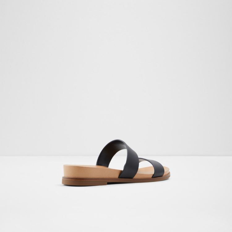 Black Aldo Aliawen Women's Flat Sandals | Ejejuo0a