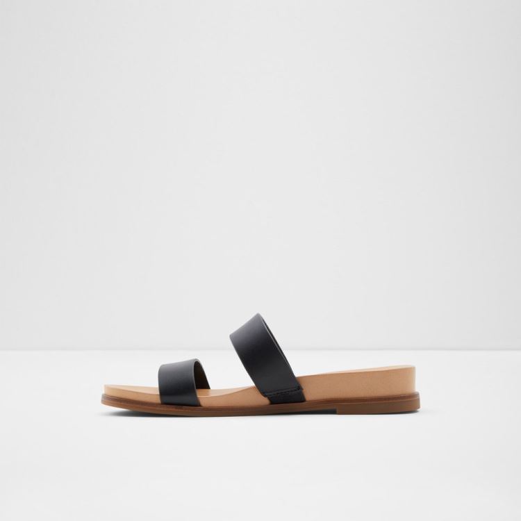 Black Aldo Aliawen Women's Flat Sandals | Ejejuo0a