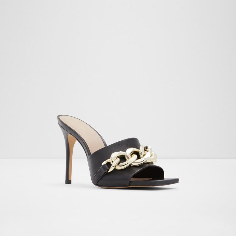 Black Aldo Cubetto Women's Dress Sandals | HrXLVcEt