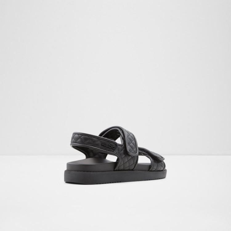 Black Aldo Eowiliwia Women's Flat Sandals | kM2CYZTO