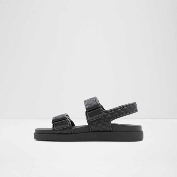 Black Aldo Eowiliwia Women's Flat Sandals | kM2CYZTO