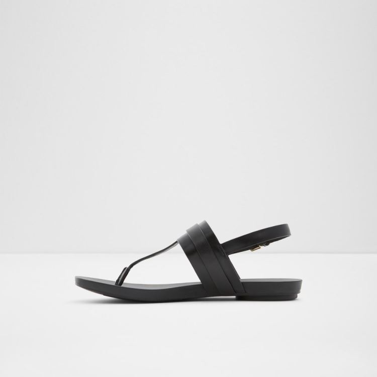 Black Aldo Gannamaryn Women's Flat Sandals | f53LxUDH