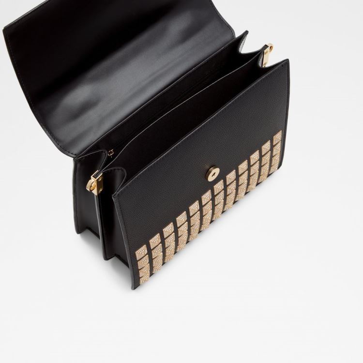 Black Aldo Grandsnake Women's Clutch Bag | DlCOZeTB